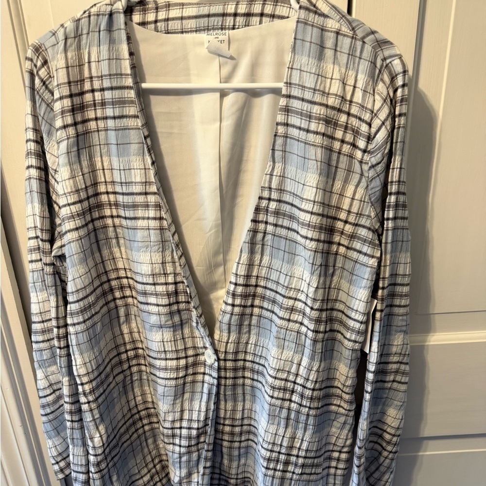 NWT Melrose and Market Seersucker Blazer NWT Small